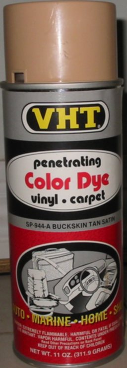 VHT BuckSkin Tan Satin Dye i used on the seats $12
